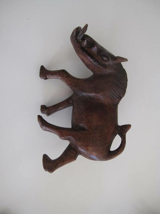 Warthog - woodcarved
